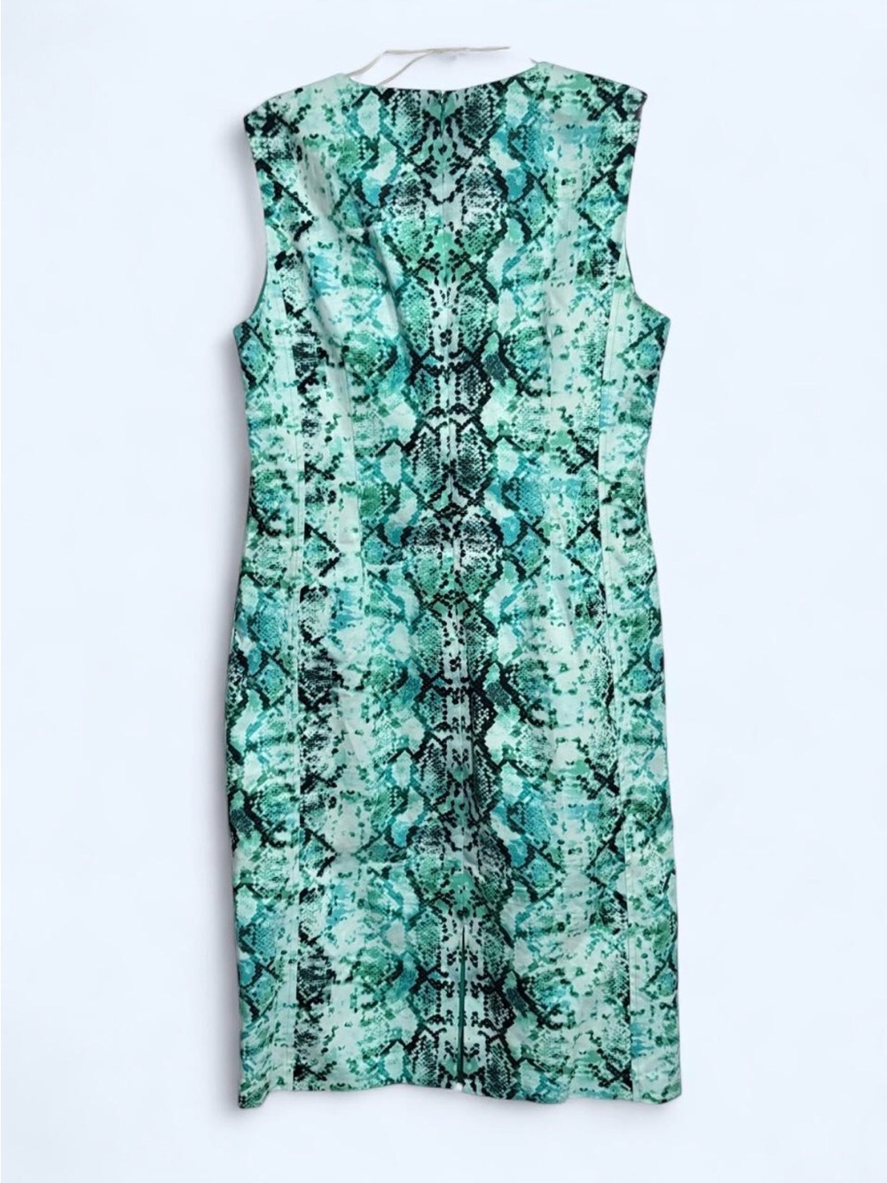 Liz Claiborne Teal and Mint Snake-Print Sheath Dress - Picture 2 of 5
